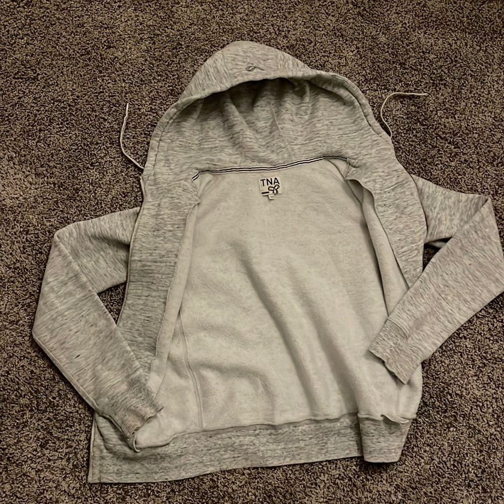 Tna Grey Zip Up Hoodie